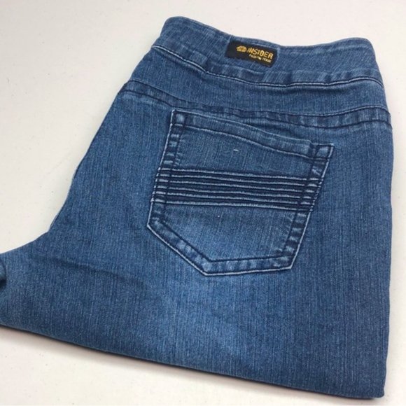 PREMIUM INSIDER DENIM CAPRIS 32x25 😎 - Picture 1 of 11